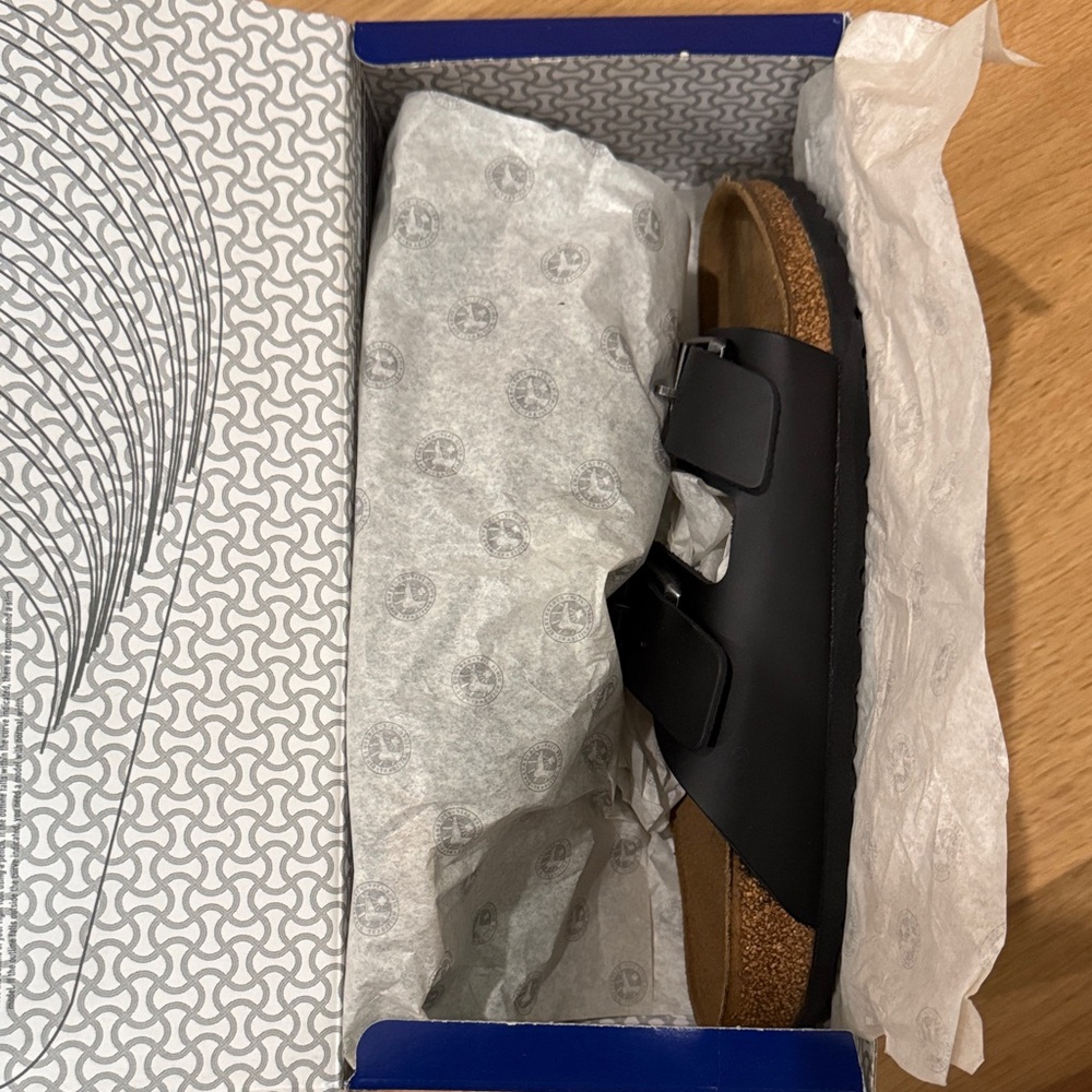 Birkenstock Black Arizona Leather Sandals